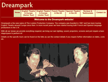 Tablet Screenshot of dreampark.co.uk
